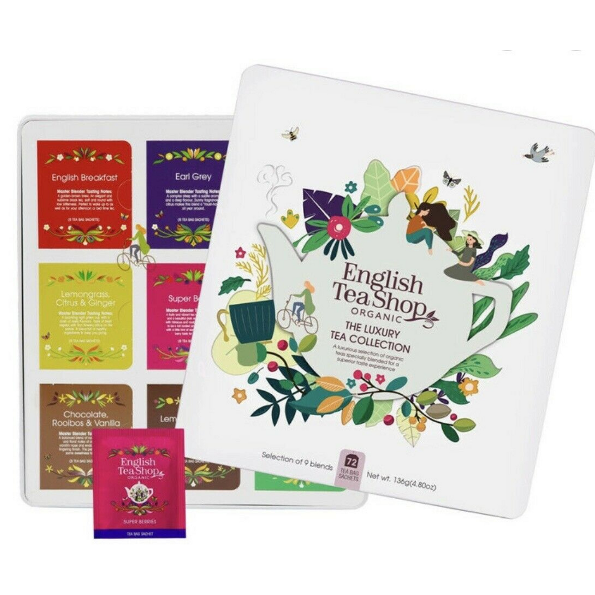 Selezione di Tè e Tisane Bio Luxury Tea Collection in Cofanetto Regalo – Dolmarr  Cioccolato