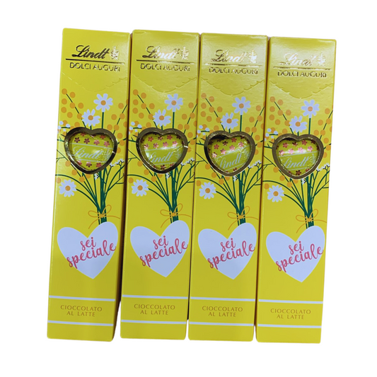 Tubo Cioccolatini Cuore Giallo Lindt 70g